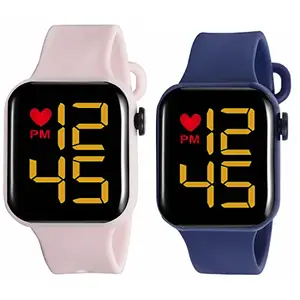 Kytsch Children Watch Band Square Shape Ghadee Girl's Digital Watches for Boys