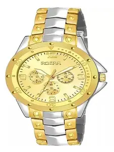 LAKSH Rosra Silver Gold Watch(SR-216)