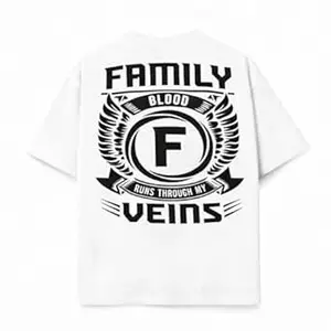 Crafted Signature Back Print Pure Cotton Graphic Print Round Neck Half Sleeves Fit Unisex T-Shirt Featuring Viking Warrior Design “Never Underestimate The Power Your Name”(BKP-04-TS-FAMILY)