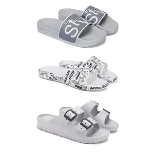 DRACKFOOT Men's Sandals | Lightweight Wear| Stylish & Easy to Wear For Men'S GR-SAN-(3-COMBO)-1589-3104-3114-10