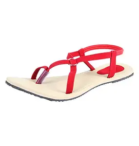 AZORES Red Stylish Flats