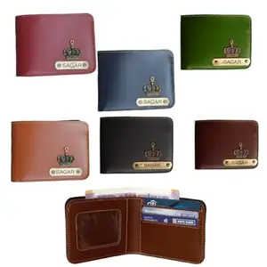 Flamingo Creativity Customized Premium Leather Wallet (Wine)