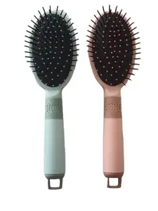 TIAMO Plastic Oval paddle hair brush set of 2 for men and women for hair styling and hair growth