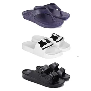 Men's Sandals | Lightweight Wear| Stylish & Easy to Wear For Men's PCV-SAN-(3-COMBO)-3153-3030-3115-9