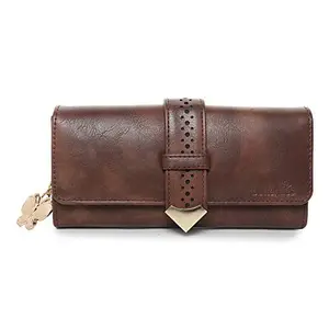 Butterflies Women Wallet for Ladies and Girl's (Brown) (BNS 2446BN) Farux Leathe