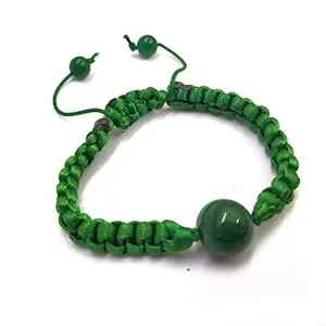 Astroghar Green Aventurine Adjustable Bracelet for Men & Women Reiki Healing