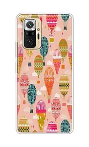 The Little Shop Designer Printed Soft Silicon Back Cover for Redmi Note 10 Pro (Balloon)