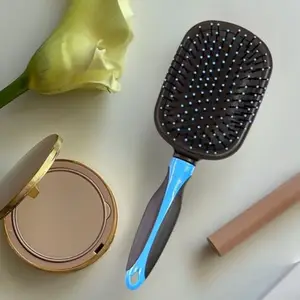 Hair Brush with Strong & Flexible Nylon Bristles having Anti-static Ball Tips, For Grooming, Straightening, Smoothing, Detangling Hair, Ideal for Men & Women