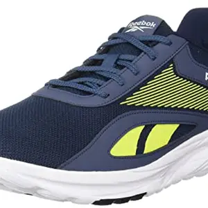 REEBOK Men Synthetic Conclave Runner Running Shoes Noble Grey MET-SEMI Solar Yellow -White UK 6