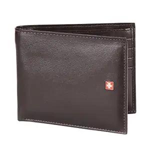 Swiss Military Brown Leather Men's Wallet (LW19)