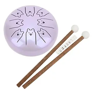 ENZZ Alloy Steel Drum 5.5 Inch Pure Sound Texture Ethereal Drum for Playing for Professional Players