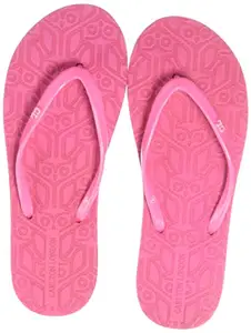 Carlton London Women's Flip Flops, Pink, 4