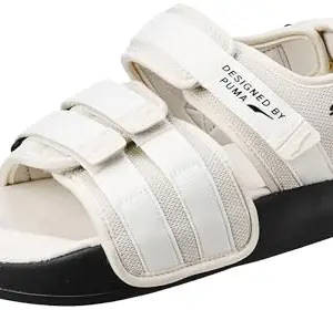 Puma , Unisex-Adult, Leadcat City Sandal, Warm White-Alpine Snow-Black, Slide, 7UK, (40632302)