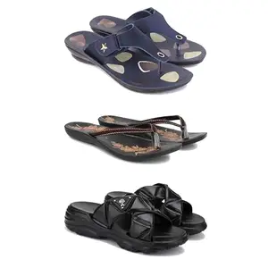 Women's Comfortable Sandal,Casual Lightweight Sandal for Everyday Wear | D_(COMBO-3)-1973-O19-1889-6-EURO-37