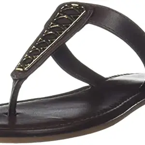 Carlton London Women's Cll-6749 Slingback Flat Sandal, BROWN, 4 UK