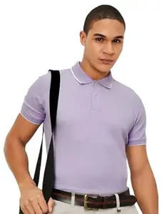 Max Mens Cotton Blend Solid Regular Fit T-Shirt