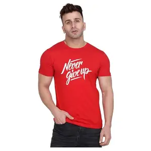 Men's Round Neck T-Shirt | Comfortable & Stylish Men's T-Shirt Idea for Gym, Sports, Casual Outings, or Lounge Wear - Large Black