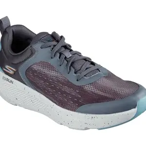 Skechers GO Run Elevate - VANDURA Sports Lace Up Shoe for Mens, Grey Orange- 220322-GYOR
