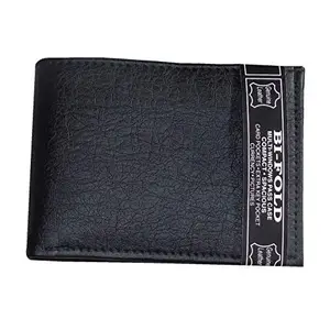 RSAP Men Black Leather Wallet with Photo Album