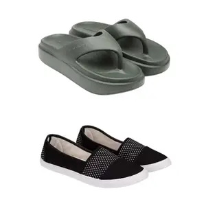 SPORTER Extra Soft Classic Casual wear with Ultra Soft Flexibility Technology Heels for Women's/Girl's(6111+1680) Multicolor