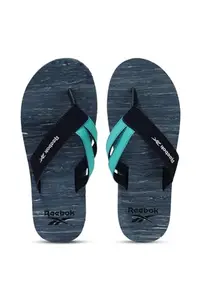 Reebok Men Textile/Synthetic HUDSON FLIP 2.0 Swim Flip Flop BLUE SLATE/CLASSIC TEAL/VECTOR NAVY UK-7