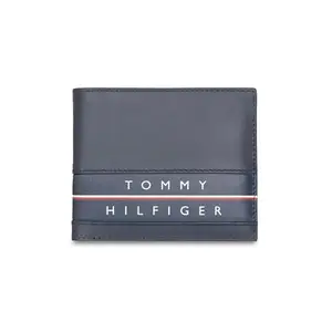 Tommy Hilfiger Rewey Men Leather Passcase Wallet - Navy, No. of Card Slot - 12