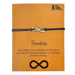 The Bling Stores Infinity Pinky Promise Bracelets for Couples Best Friend Long Distance Relationship Matching Bracelets, Friendship Bracelets, Friendship Bands,(Pack of 2)