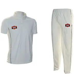 SS Super Half Sleeve Cricket Dress Set Combo (Set of T-Shirt and Trousers) - Small