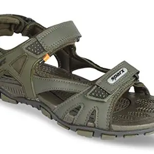 Sparx Men Olive Black Outdoor Sandals-10 UK (44 2/3 EU) (SS0496G_OLBK0010)