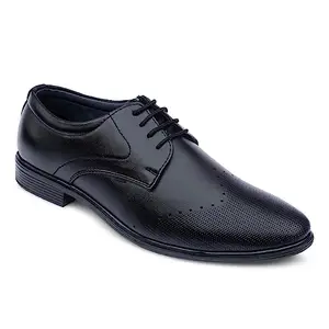 TITA FOOTWEAR Men's Black Synthetic Lace-up Smarfit Derby Shoes 10UK