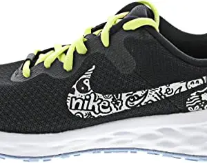 Nike Revolution 6 NN JP (GS)-Black/Summit White-LT Lemon TWIST-DV3181-001-5.5UK