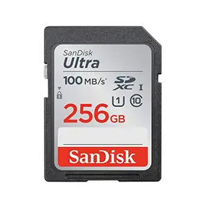 SanDisk 256GB Ultra SDXC UHS-I Memory Card - 100MB/s, C10, U1, Full HD, SD Card - SDSDUNR-256G-GN6IN price in India.