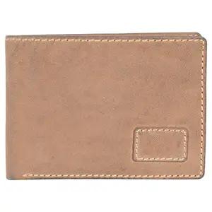 Leatherman Fashion LMN Genuine Leather Unisex Dark Brown Wallet 4 Card Slots