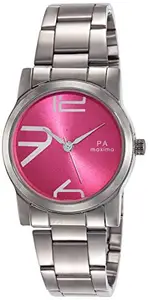 Womens Wristwatch Analog Pink Dial Women's Watch-O-56380CMLI