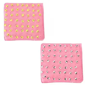 Sherly Fashion Upgarded Ear Nose Navel Body Piercing Studs earring for Piercing Gun Stud Earring | Classic Elegant Earrings | Minimalist Jewelry | Gift for Him/Her | Silver and Golden | Pack of 2