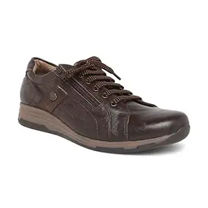 Buckaroo EIRA Genuine Crumbald Leather Brown Casual Shoes For Mens: Size UK 6