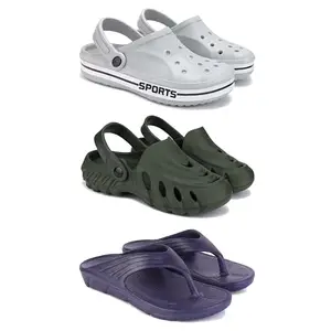 DRACKFOOT Men's Sandals | Lightweight Wear| Stylish & Easy to Wear For Men'S GRT-SAN-(3-COMBO)-3067-3137-3153-8