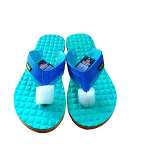 Eklight Accupressure Flip Flops, Massage Footbed Slippers, Blue and Turquoise (Sky Blue, UK Footwear Size System, Adult, Men, Numeric, Medium, 8)