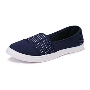Cogs Navy Stylish Comfortabe of Loafers Shoes for Women_6