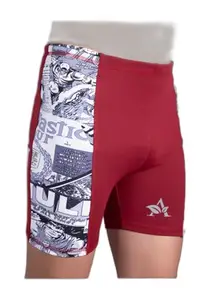 Apraa & Parma Sports Swim Shorts Graphic Print Men Swimsuit ()_Oct,24 SWI-505 Multi 3XL-1 Multicolour