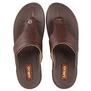 URJO Men's Brown Slipper Kids UK (GLF01_BRN_9)