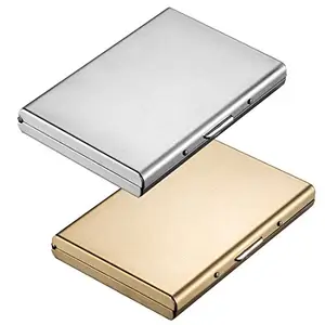 Stealodeal Full Gold Metal Limited Edition with Silver Debit/Credit/ATM |Combo of 2| Card Holder