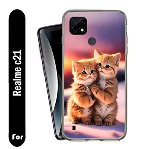 Generic Ambe Printed Soft Silicone Designer Pouch Mobile Back Cover for Realme C21 case and Covers | for Boys & Girls_108