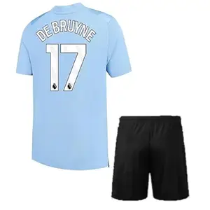 Sports Football Jersey de bruyne for Men with Shorts 2023-24(9-10Years) Multicolour