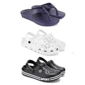 DRACKFOOT Men's Sandals | Lightweight Wear| Stylish & Easy to Wear For Men'S GR-SAN-(3-COMBO)-3153-3057-3014-9