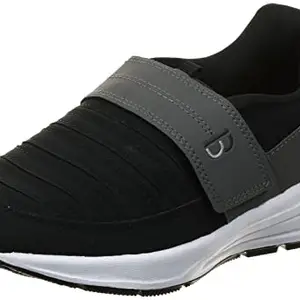 Bourge Men's Loire-62 Black and D.Grey Running Shoes - 7(Loire-62-Black-07)
