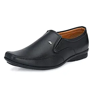 Centrino mens Moccasin Formal Shoe (Black_10 UK_8621-1)