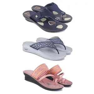 Women's Comfortable Sandal,Casual Lightweight Sandal for Everyday Wear | BTS-(3-COMBO)-1973-1887-1950-5-EURO-36