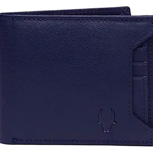 WildHorn Genuine Leather Wallet for Men (Blue)