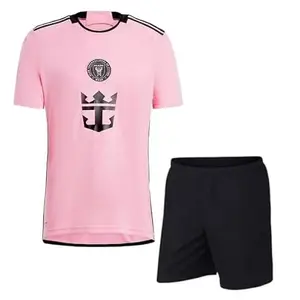 Messi 10 Football Jersey with Shorts Inter Miami(Medium 38) Pink